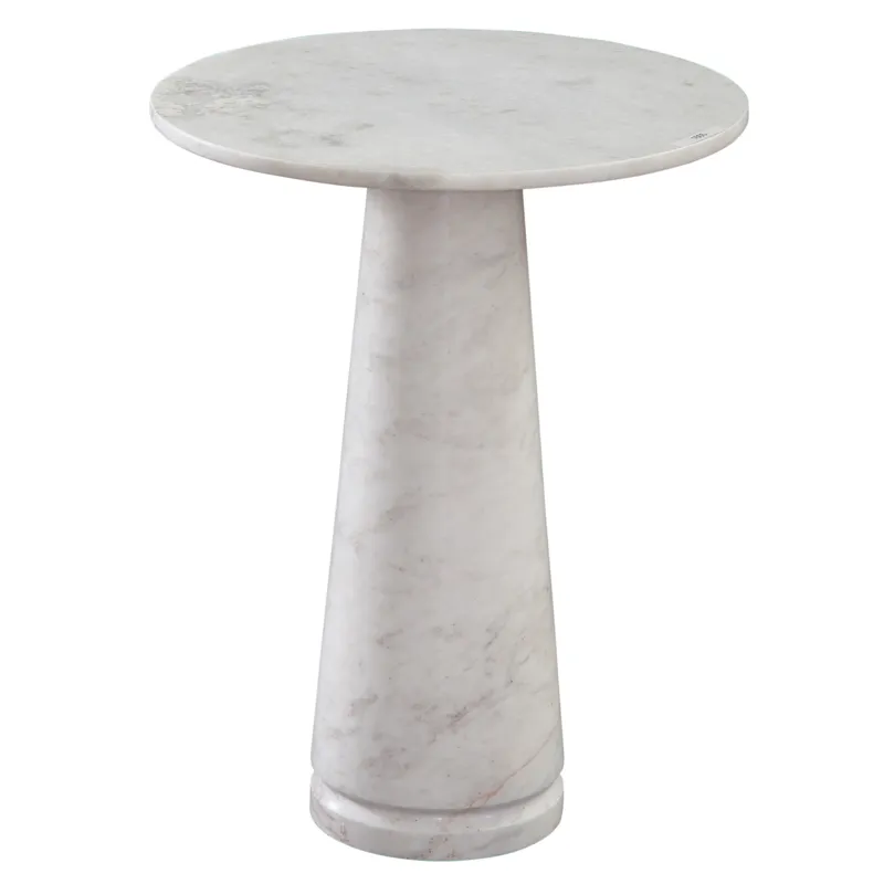 Joni Talita White Marble End Table