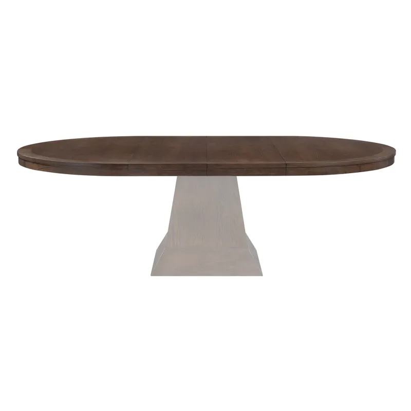 Vaughn 60-96″ Dining Table Top W/2-18″ Leaves, Coffee Finish