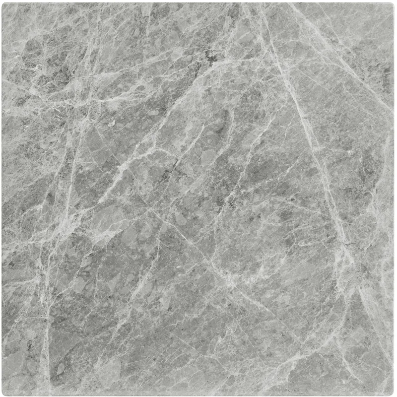 Calla Gray Marble Top Square End Table