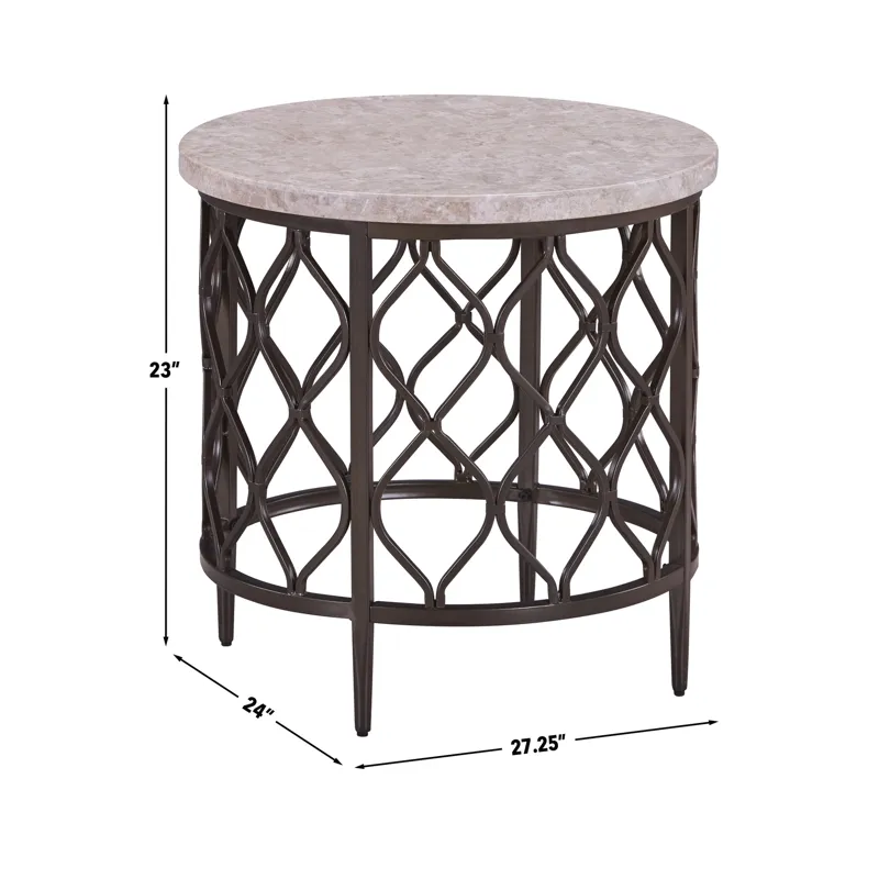 Roland Marble Top End Table