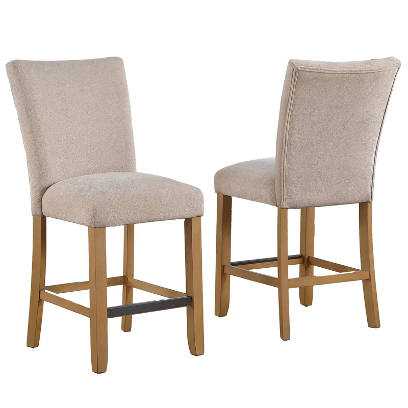 Artemis Beige Chenille Counter Chair