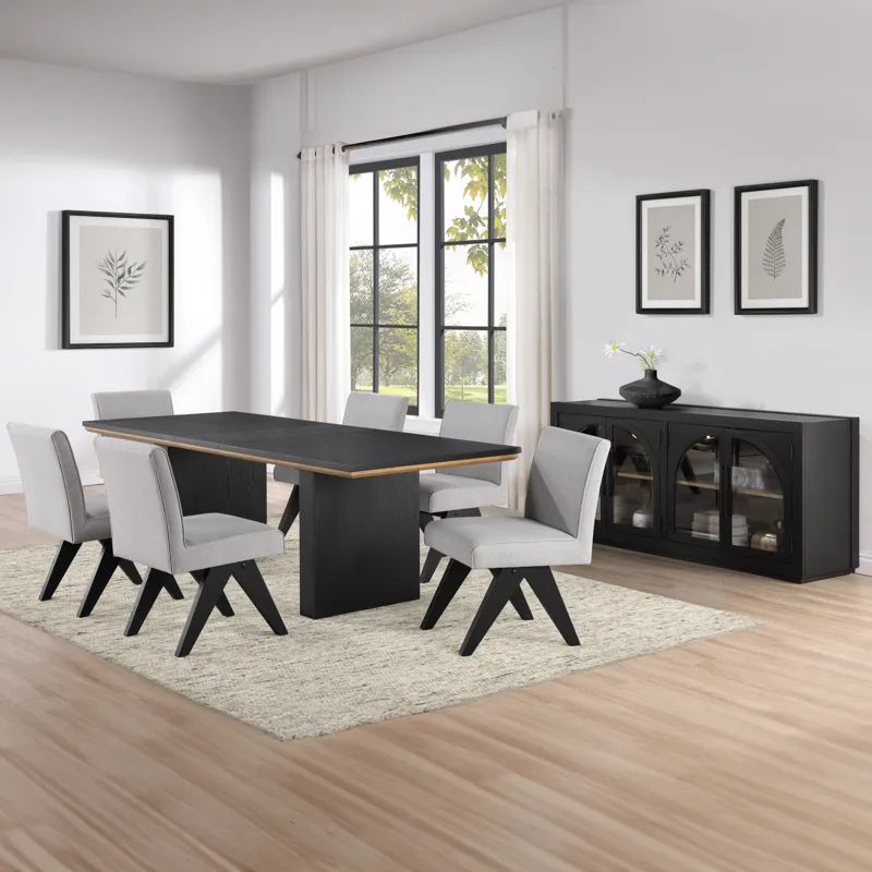 Magnolia 80-96" Table 7-Piece Side Chair Dining Room Set