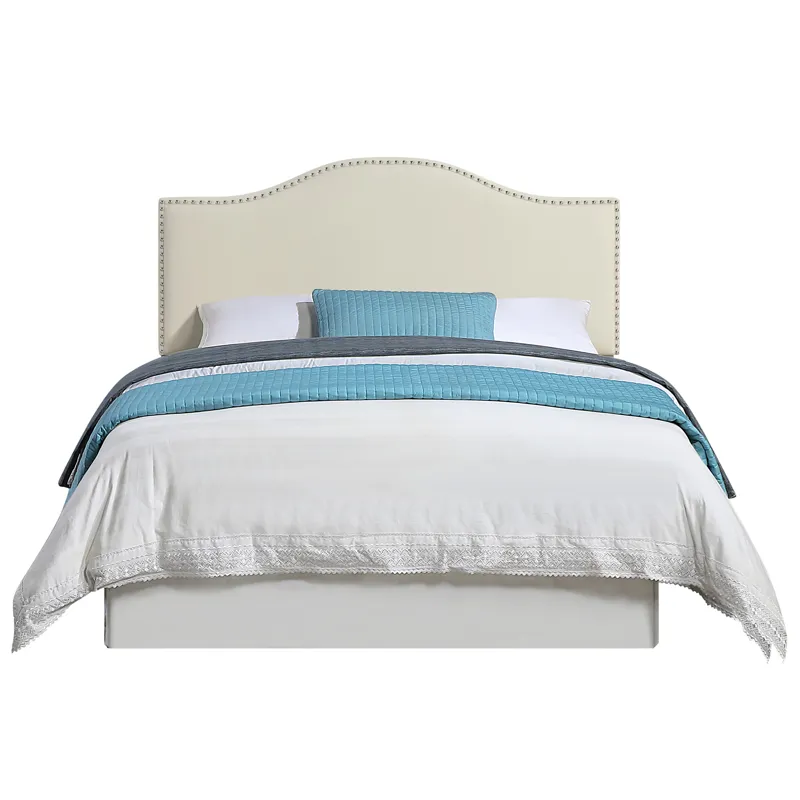 Zoe Cream Pu Headboard - Full/Queen