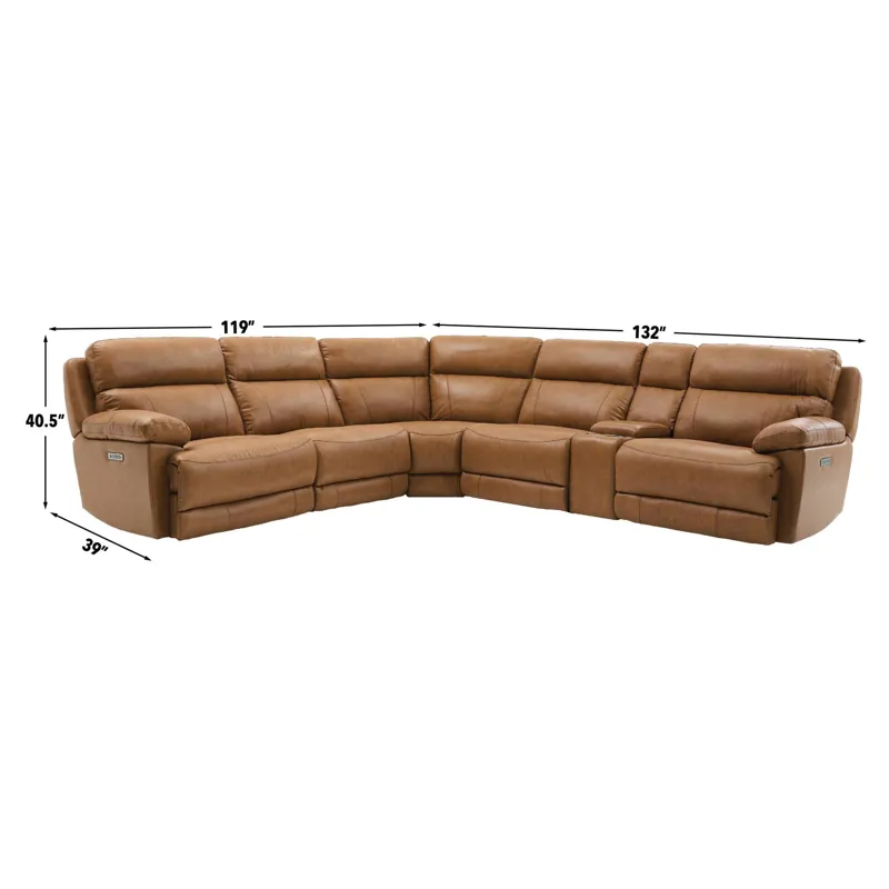Gatlin Sand 6-Piece Power Reclining Sectional