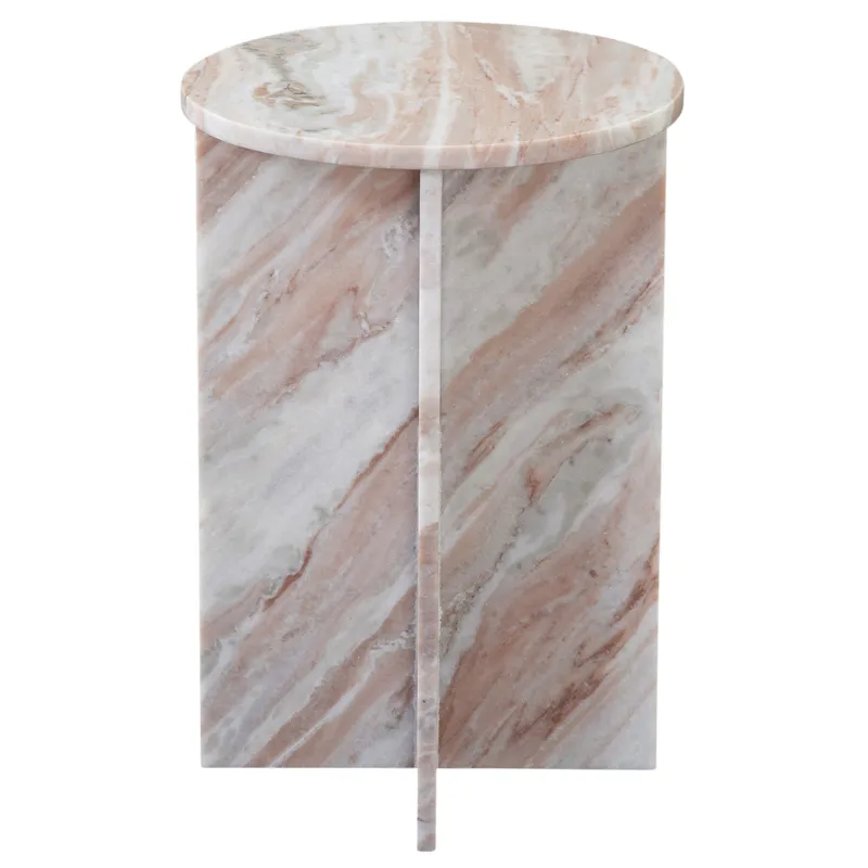 Niki Toronto Brown Marble End Table