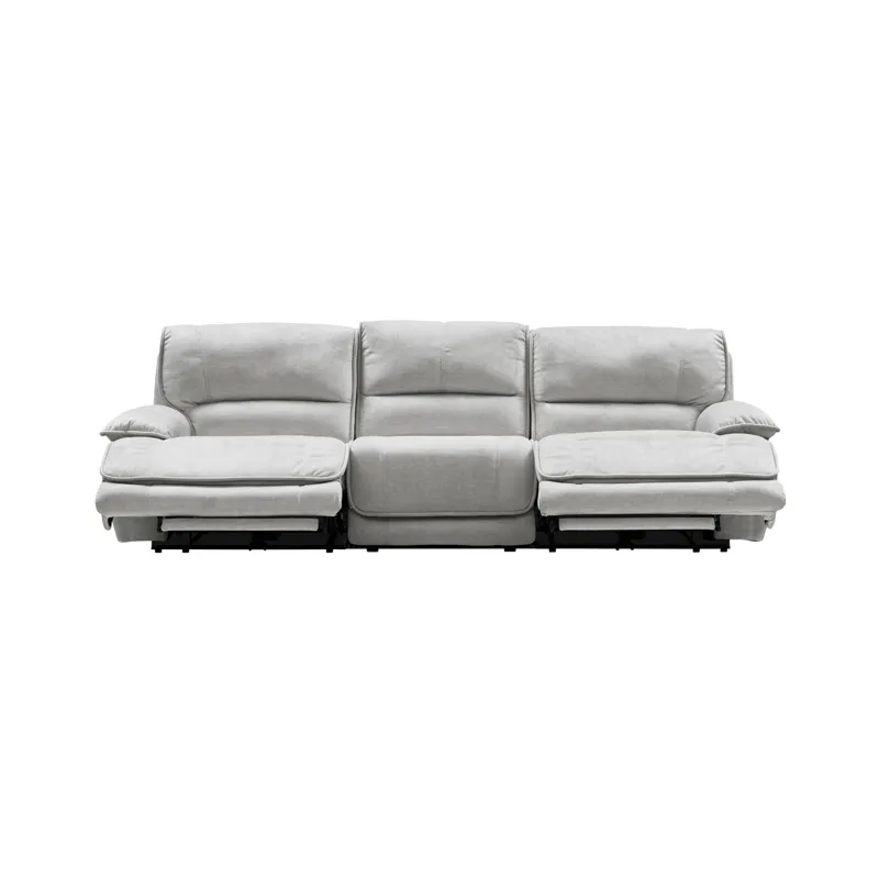 Olson Olsen Silver Power Reclining Sofa Sectional