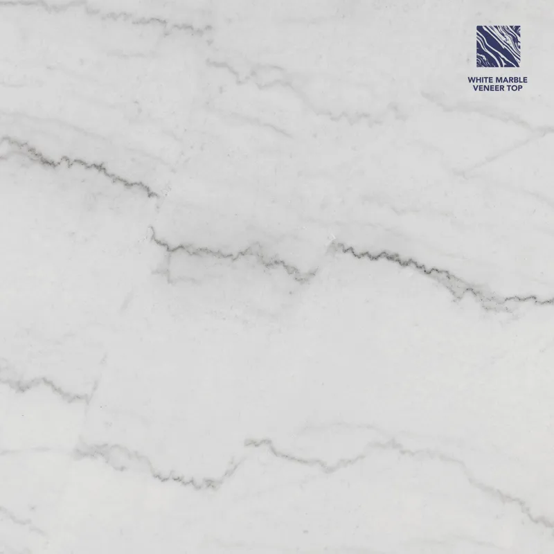 Vida-Black Vida 72\" White Marble Dining Table, Black Finish