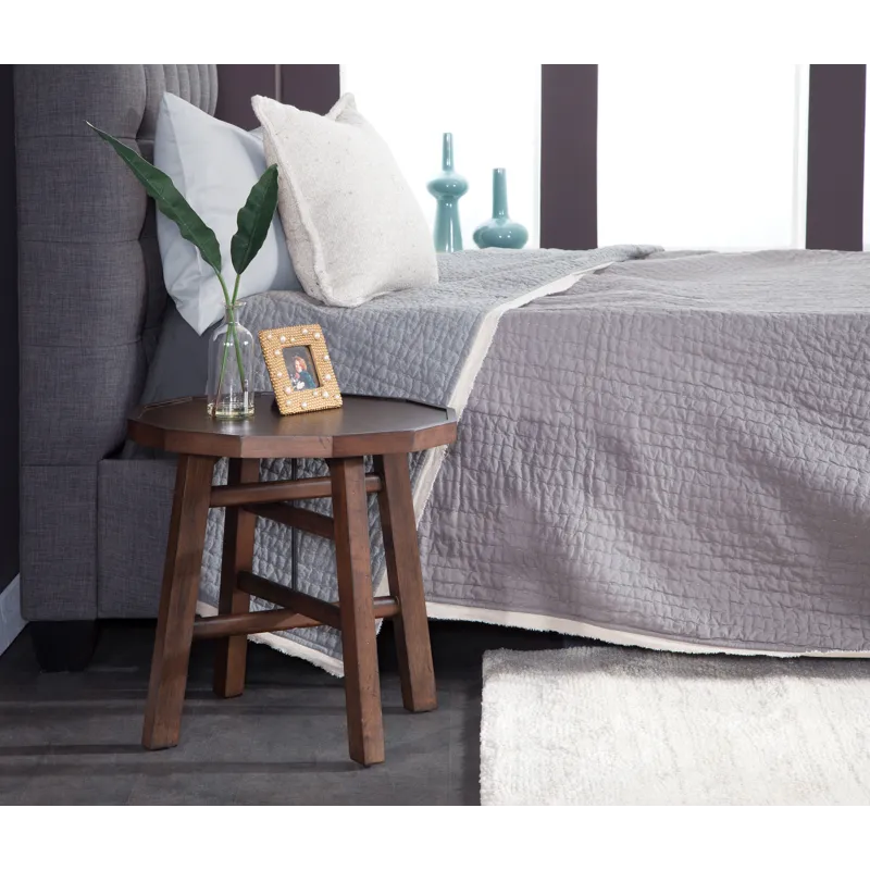 Paisley Side Table, Brown