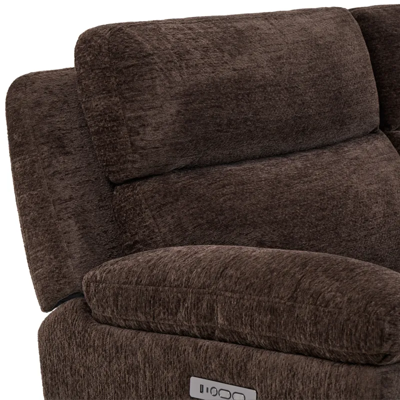 Gatlin Brown 2-Piece Power Reclining Living Room Sectional