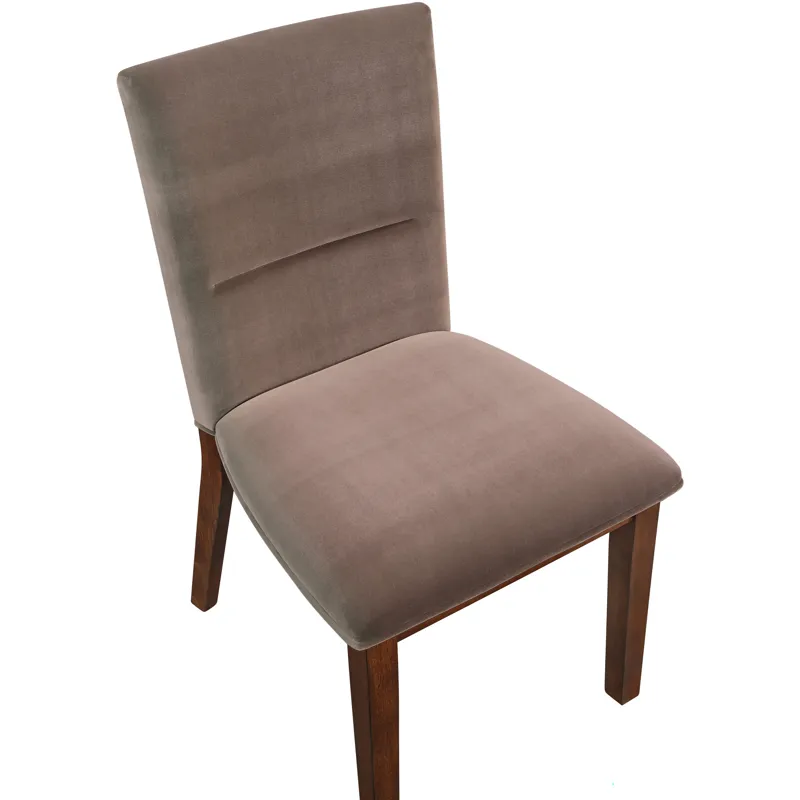 Zen Brown Velvet Side Chair
