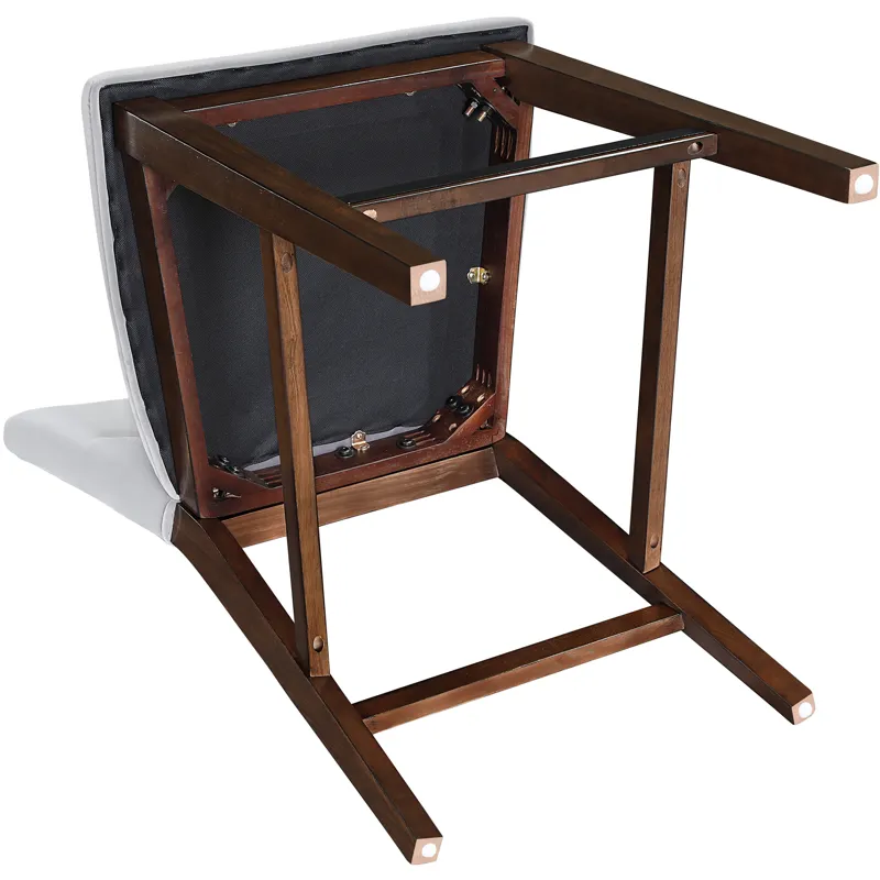 Zen Gray Velvet Counter Chair