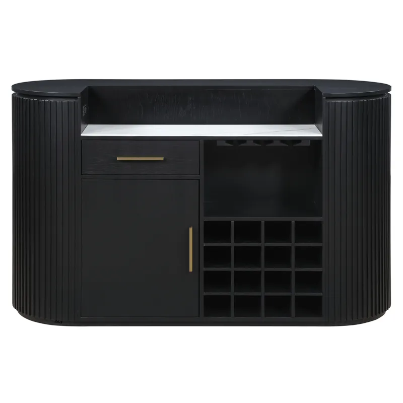 Colvin Black Bar, 68\" X 26\" X 42\"