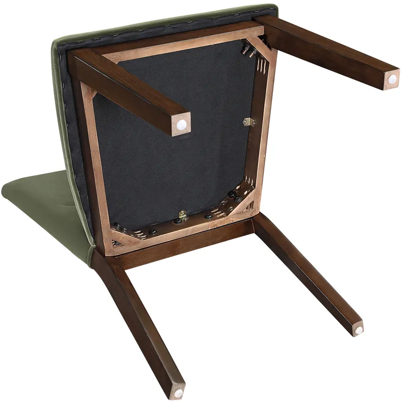Zen Green Velvet Side Chair