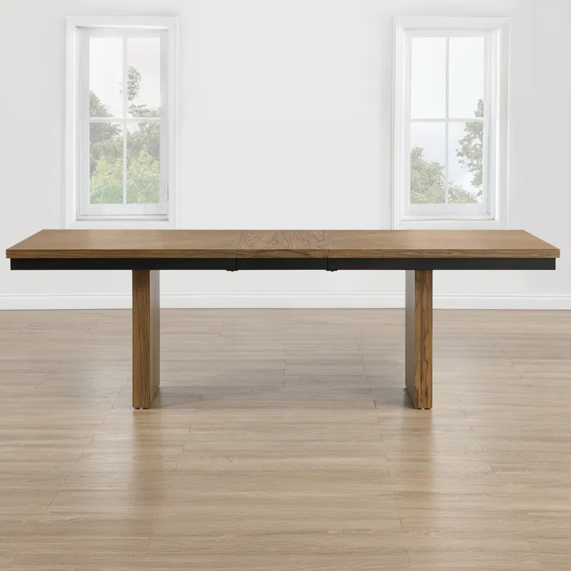 Roatan 80-96\" Table With 16-Inch Self-Storing Leaf