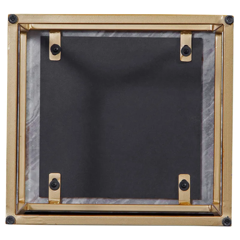 Chantel Brown Marble Top Nesting Tables