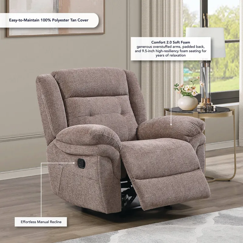 Sydney Brown Manual Recliner