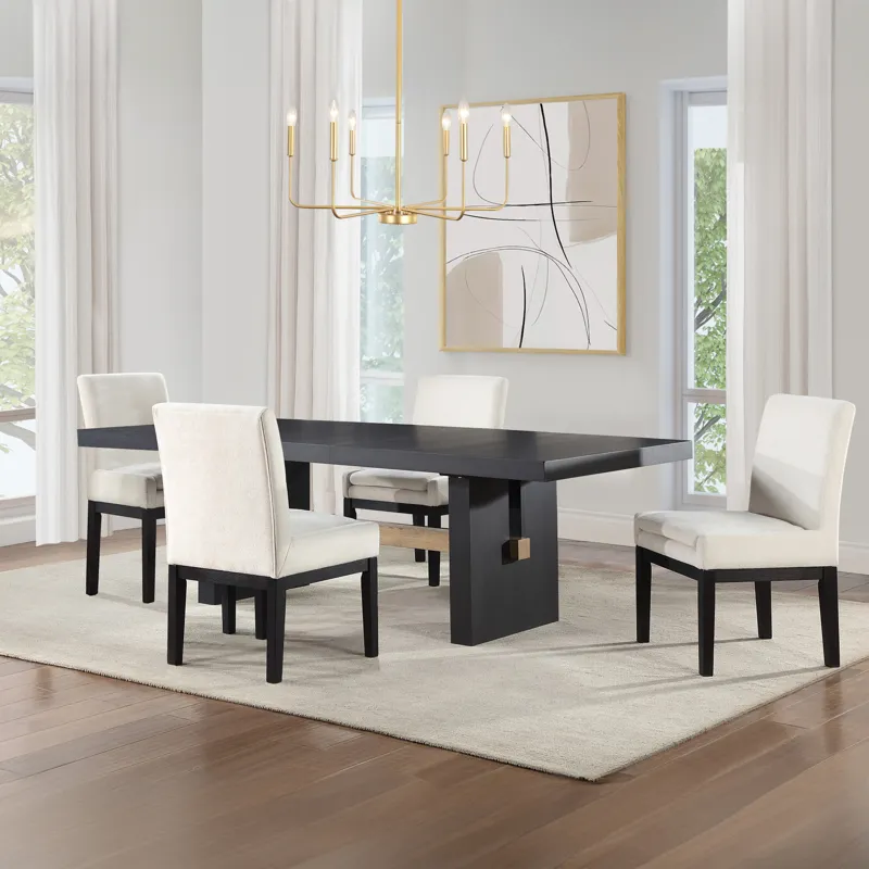 Aubrey 5-Piece 78-96\" Dining Set