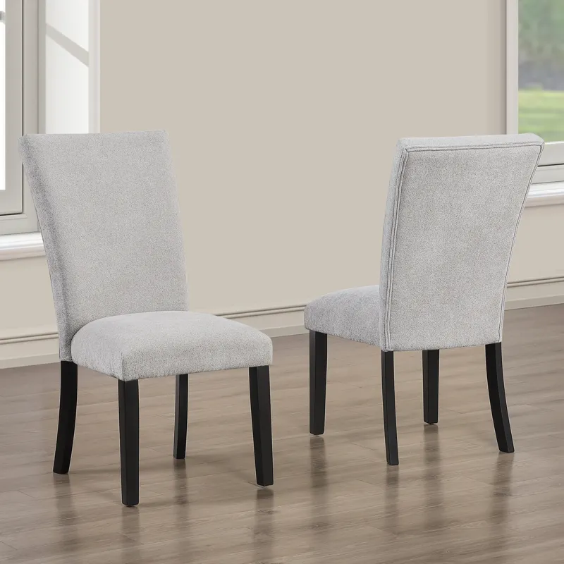 Artemis Gray Chenille Side Chair