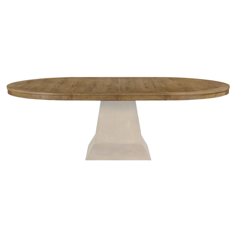 Vaughn 60-96″ Driftwood Dining Table Top W/2-18″ Leaves