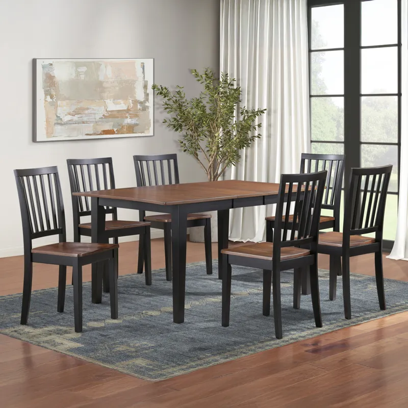 Joplin 7pc Dining Set W 6 Chairs
