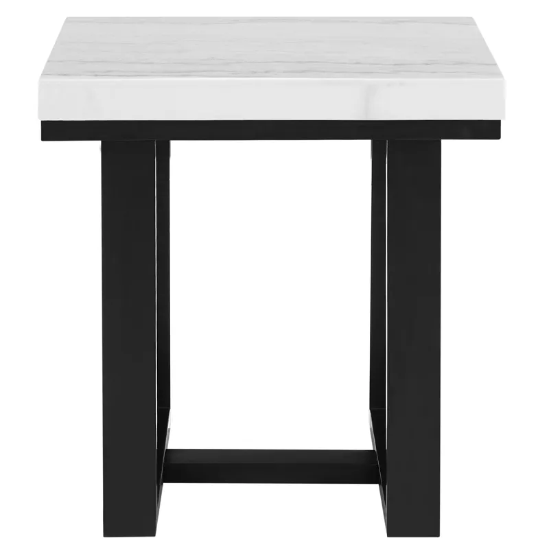 Lucca(Artemis White Marble Top Occasio Occasional Table Set