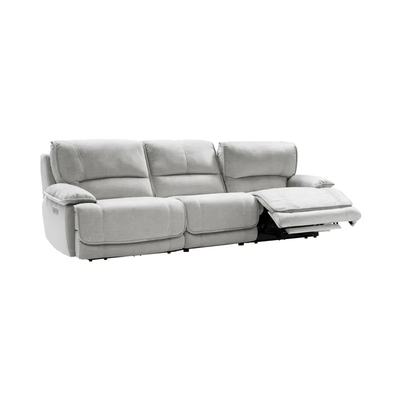 Olson Olsen Silver Power Reclining Sofa Sectional