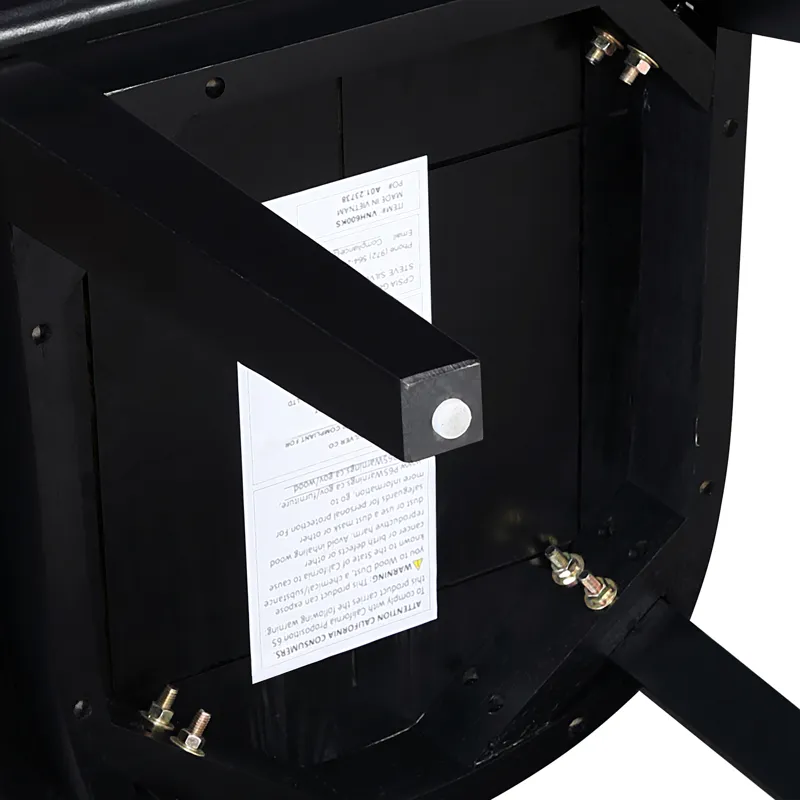 Aubrey Brown Rectangle Table And 6 Vaughn Black