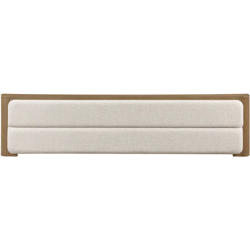 Theo Brown Queen Upholstered Footboard with Slats