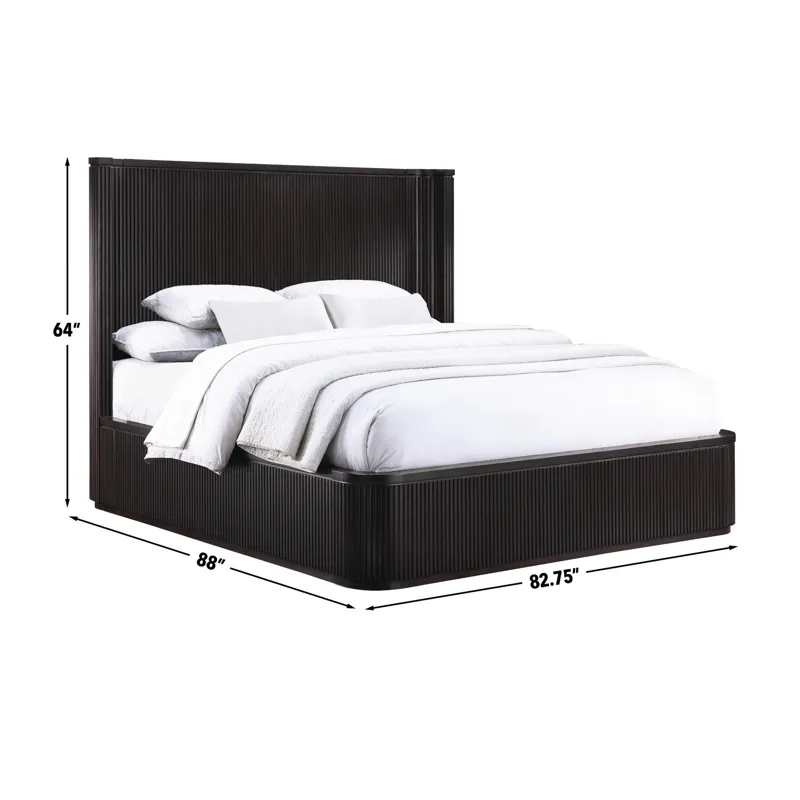 Henry Bed, Espresso Finish - King