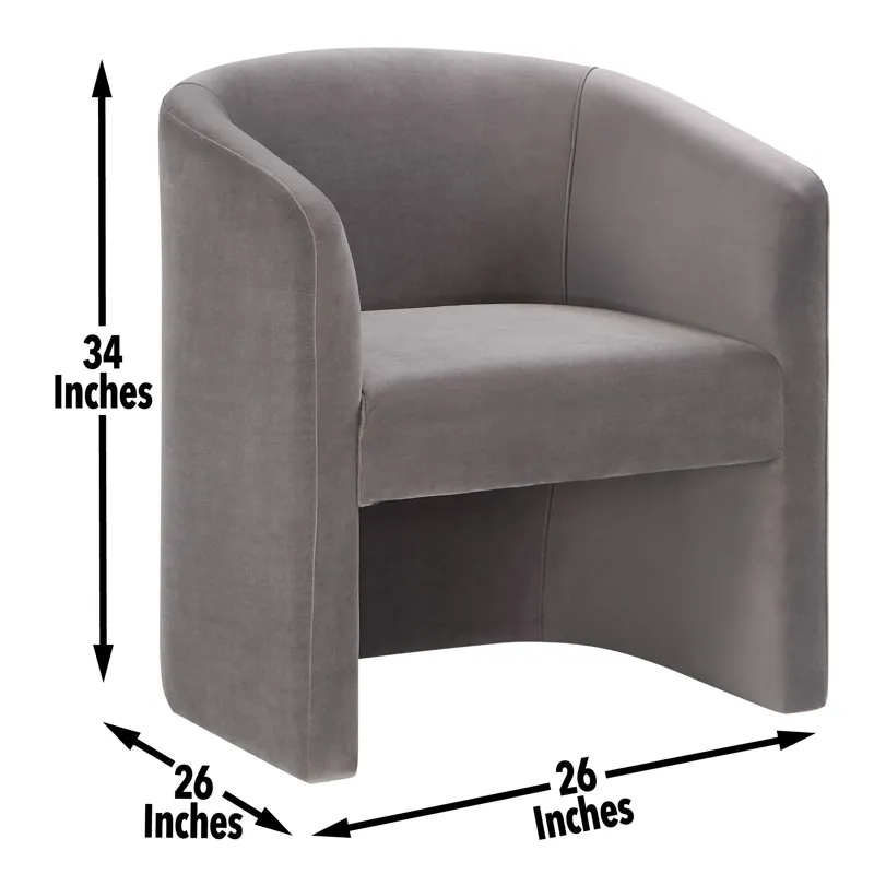 Iris Upholstered Dining/Accent Chair, Fog