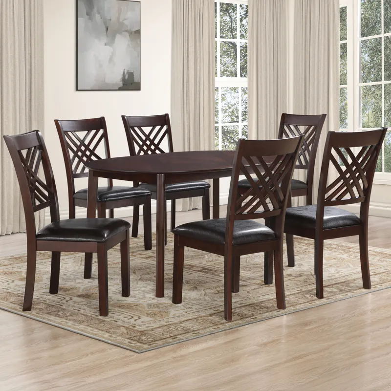 Adrian Oval Table 7pcs Set(T And 6s)