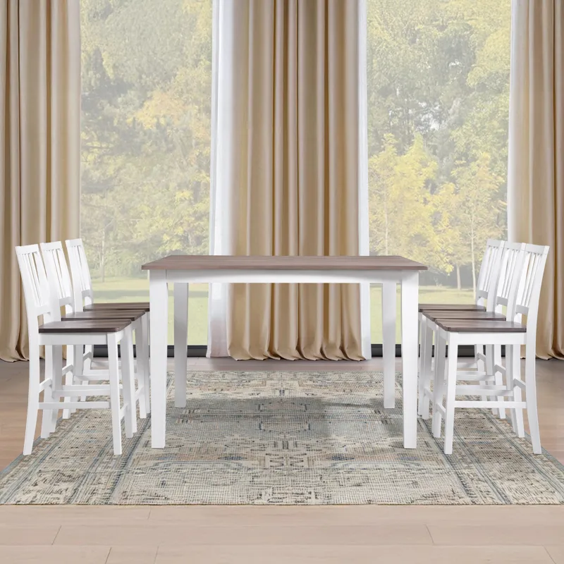 Joplin 7pc Counter Set, White