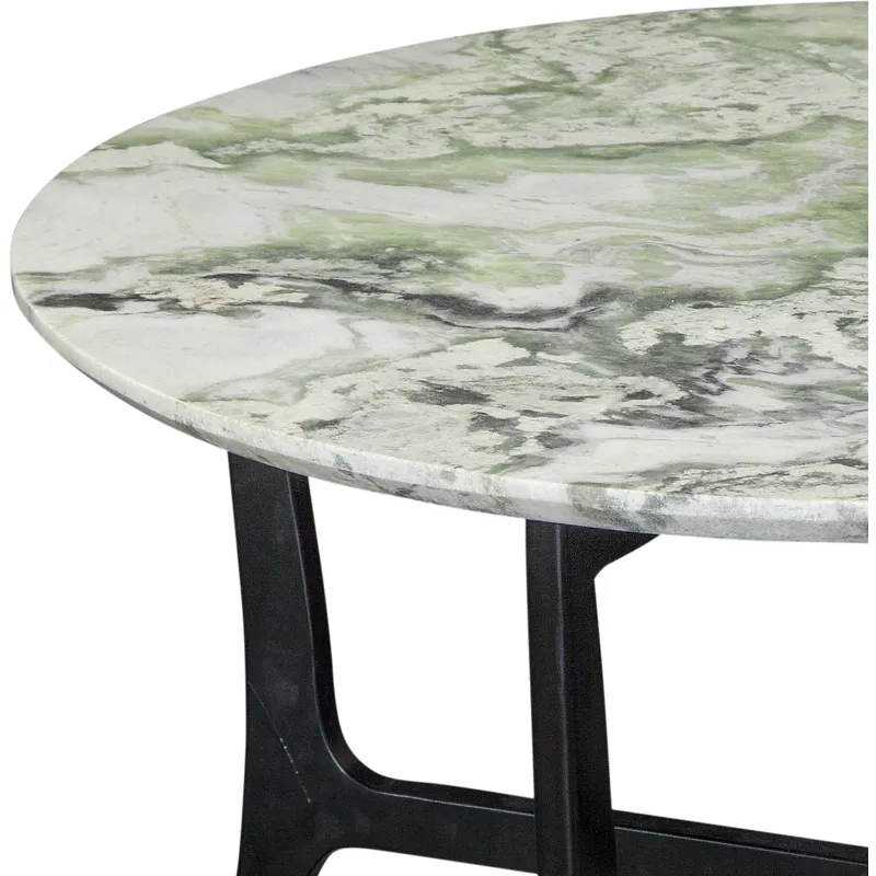 Hoxley Green Onyx Top Round Cocktail Table