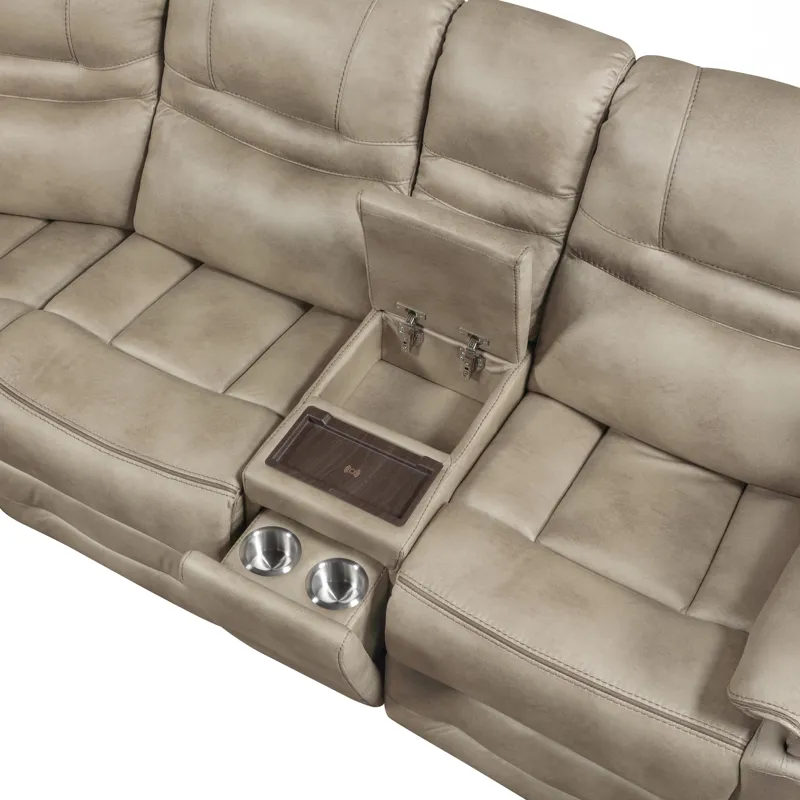 Shelton 3pc Manual Reclining Sectional