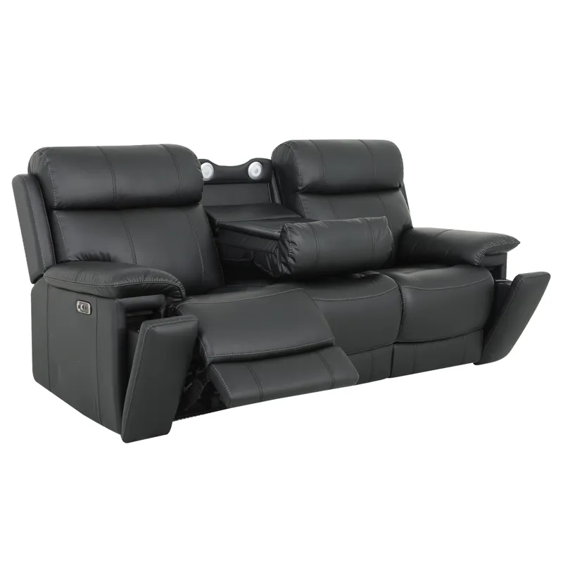 Zenith Black Power Sofa