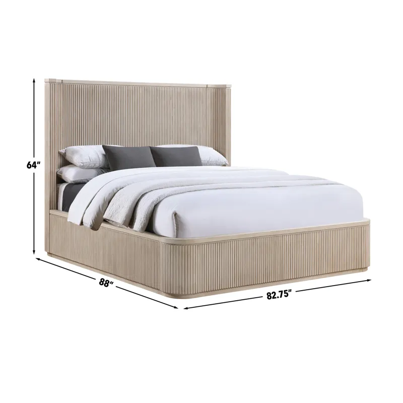 Henry Bed, Tan Finish - King