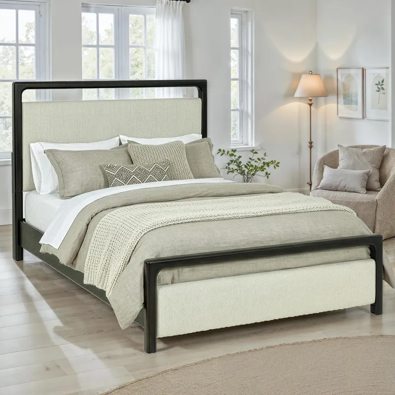 Sigmund Bed(Headboard And Footboard+ Rail) - Queen