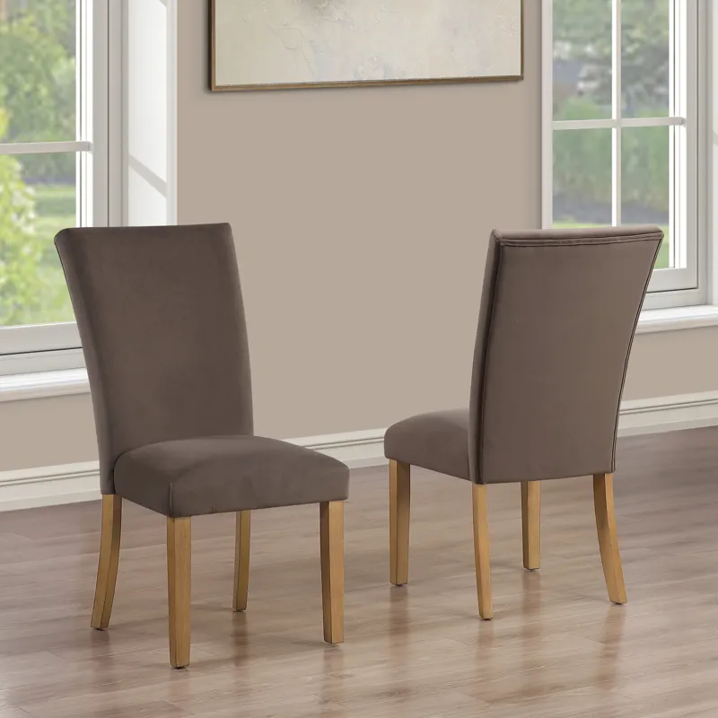 Artemis Brown Velvet Side Chair