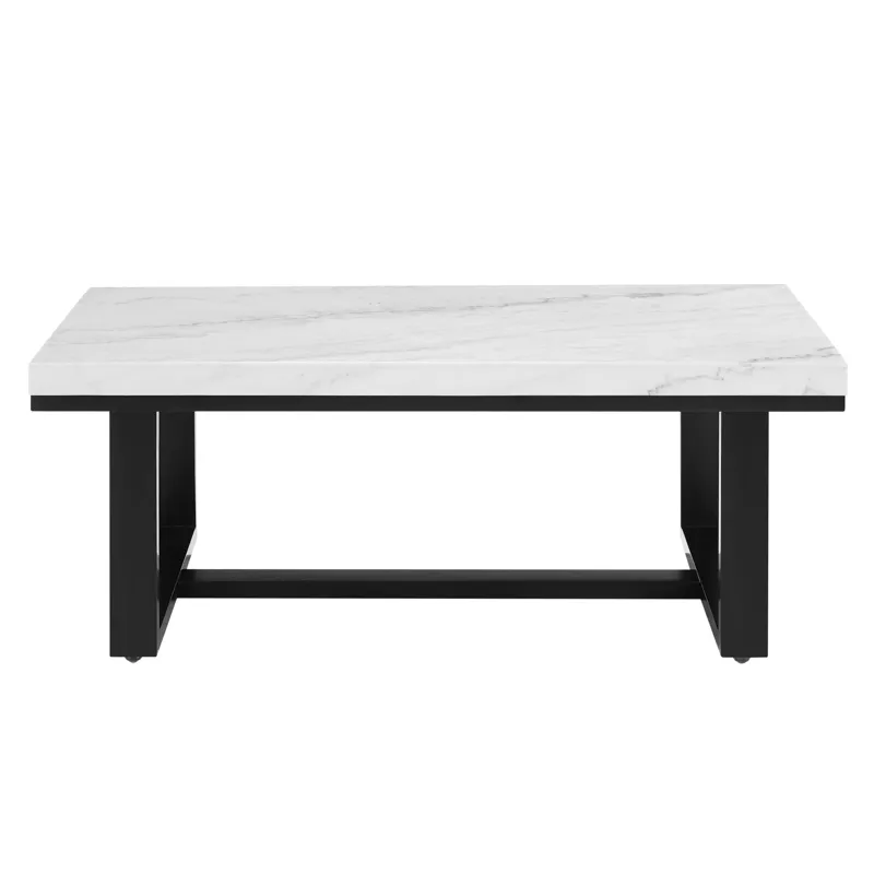 Lucca(Artemis White Marble Top Occasio Occasional Table Set