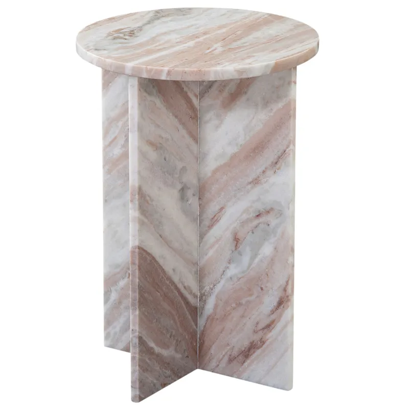 Niki Toronto Brown Marble End Table