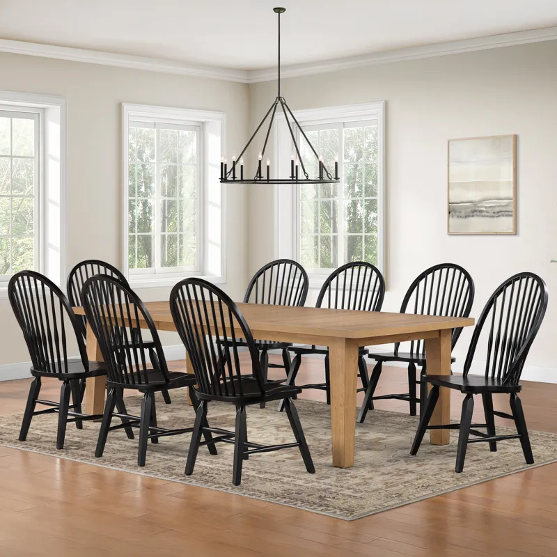 Sommerset Black 9-Piece Dining Set
