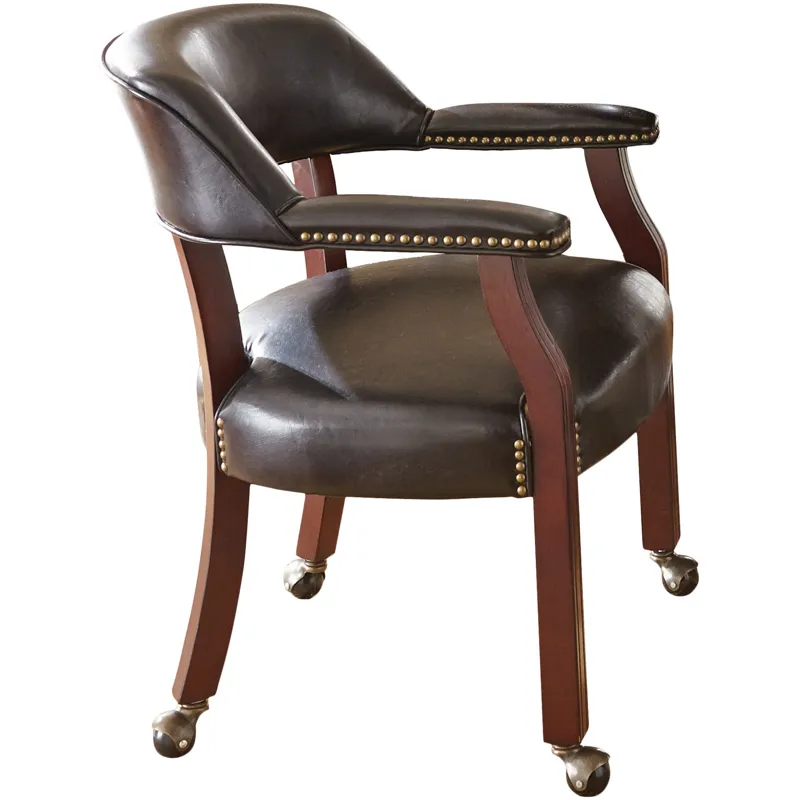 Tournament Brown 6-Piece Dining Set with Game Table Top