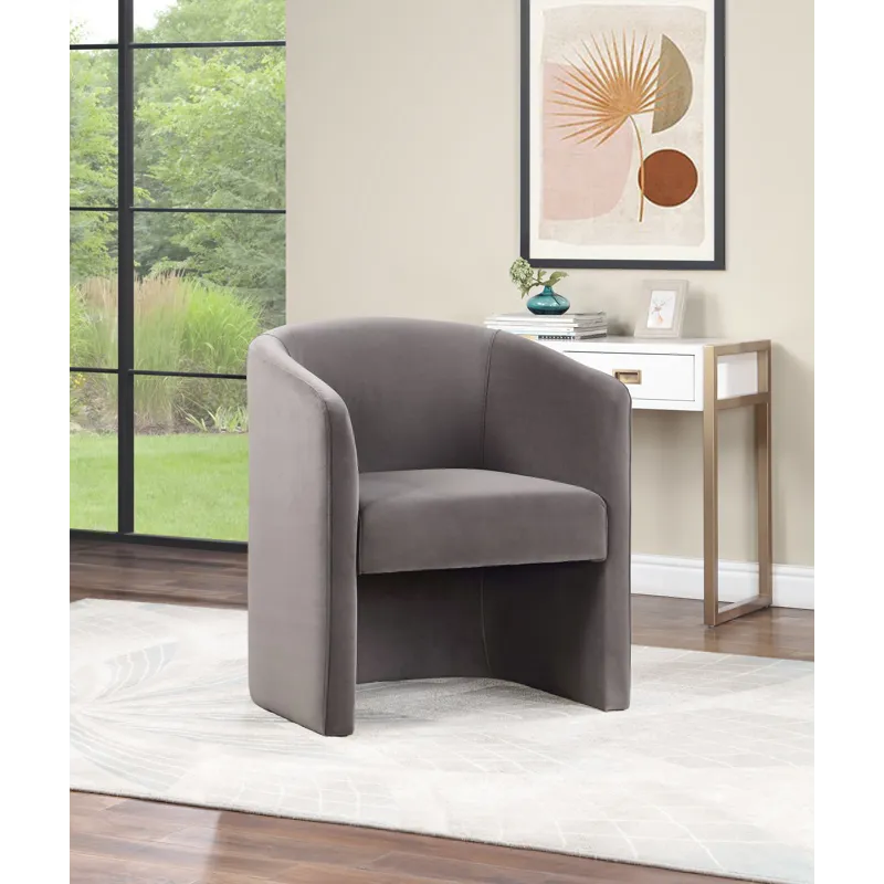 Iris Upholstered Dining/Accent Chair, Fog