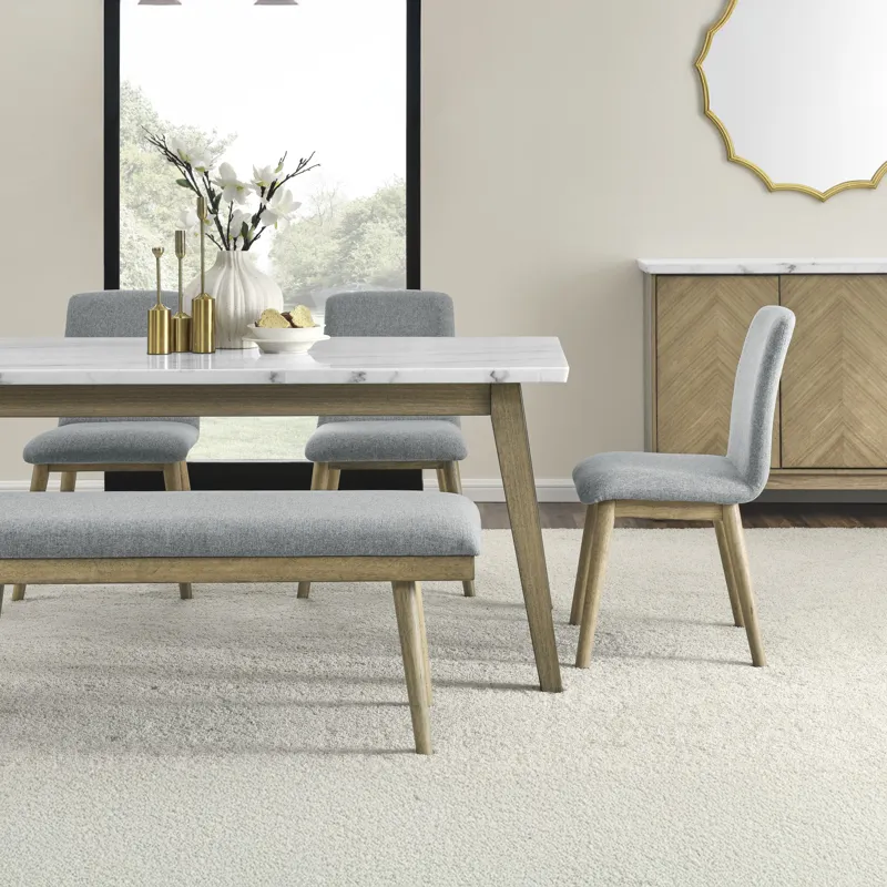 Vida Marble Top 72\" Dining Table