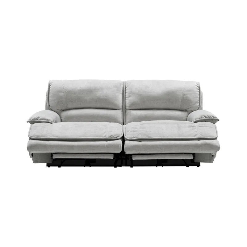 Olsen Silver Power Reclining Loveseat Sectional