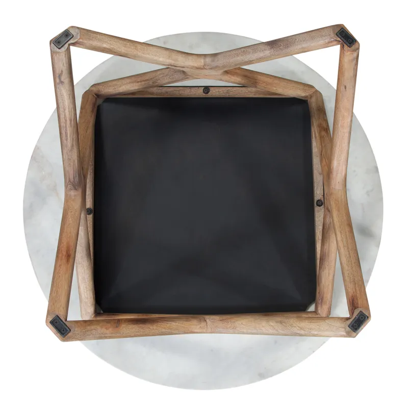 Wyman Banswara White Marble Top Cocktail