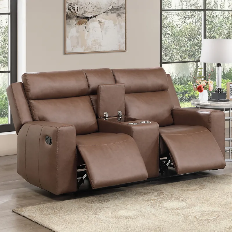 Barron Manual Reclining Console Loveseat