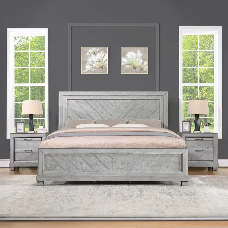 Montana 3 pc Set(2 Ns And Bed) - Queen