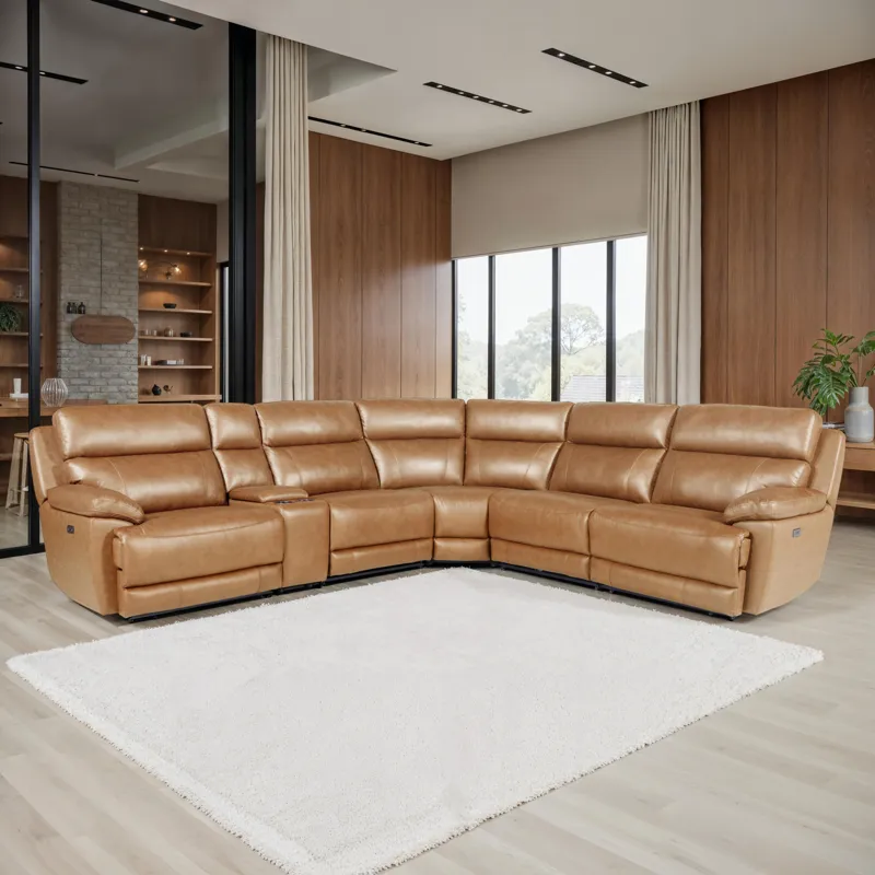 Gatlin Sand 6-Piece Power Reclining Sectional