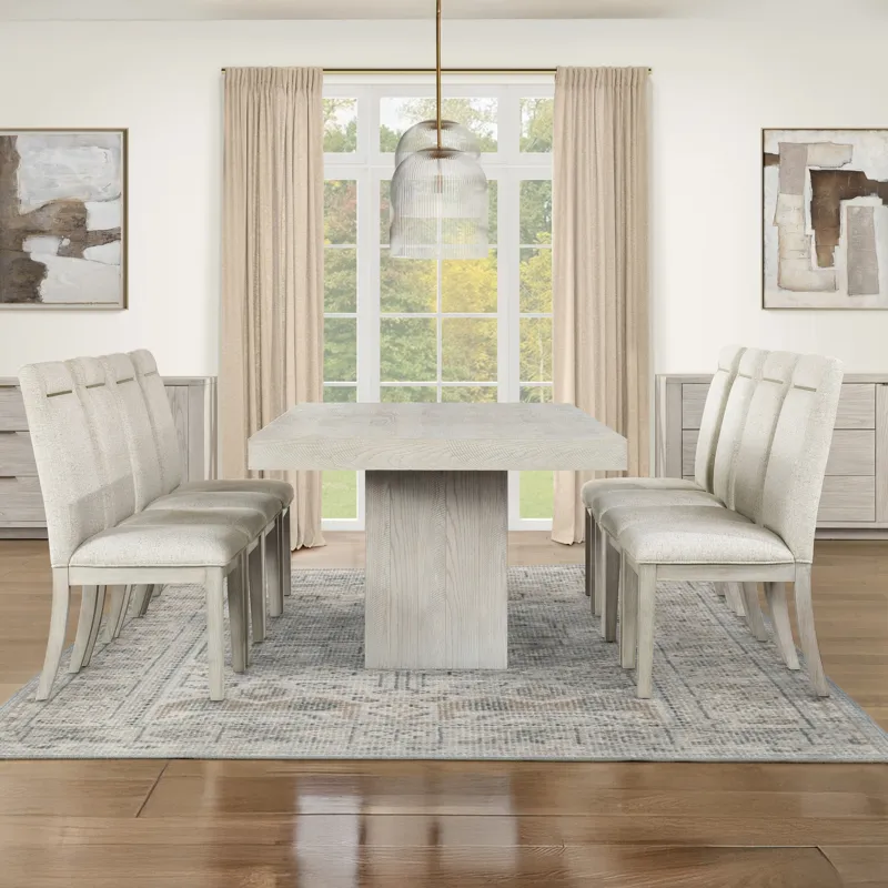 Garland 7pc Dining Set, Greige Finish